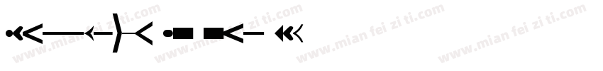 MetroBlack LT Two Re字体转换